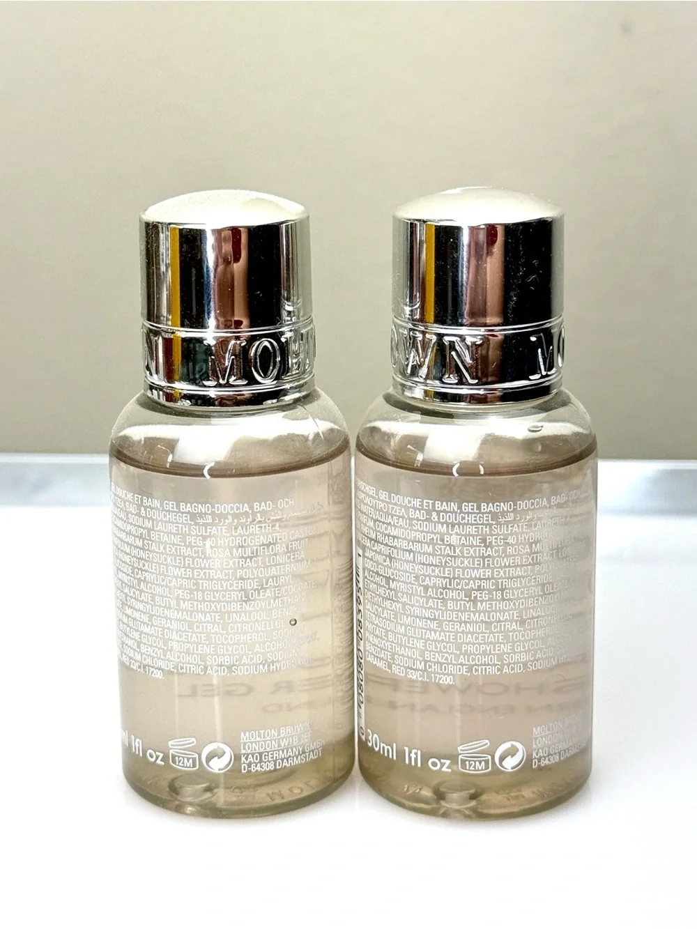 Molton Brown Delicious Rhubarb & Rose Bath & Shower Gel Set of 2